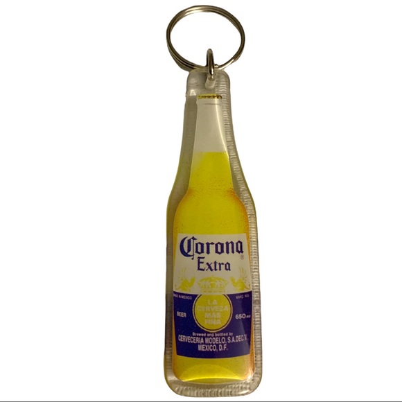 VTG CORONA EXTRA Mexican Beer Company Promo Keychain Key Ring Gift - Picture 1 of 2